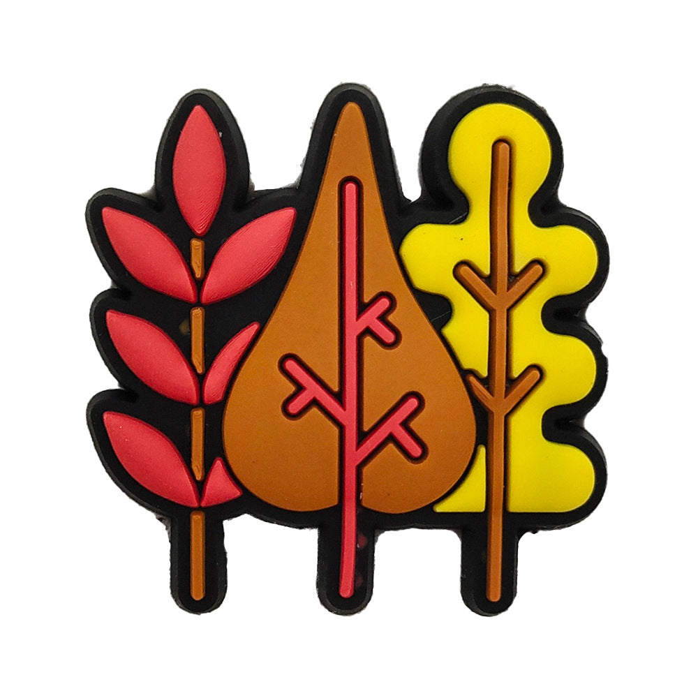 Clips déco chaussures – Motifs cartoon spécial Thanksgiving.