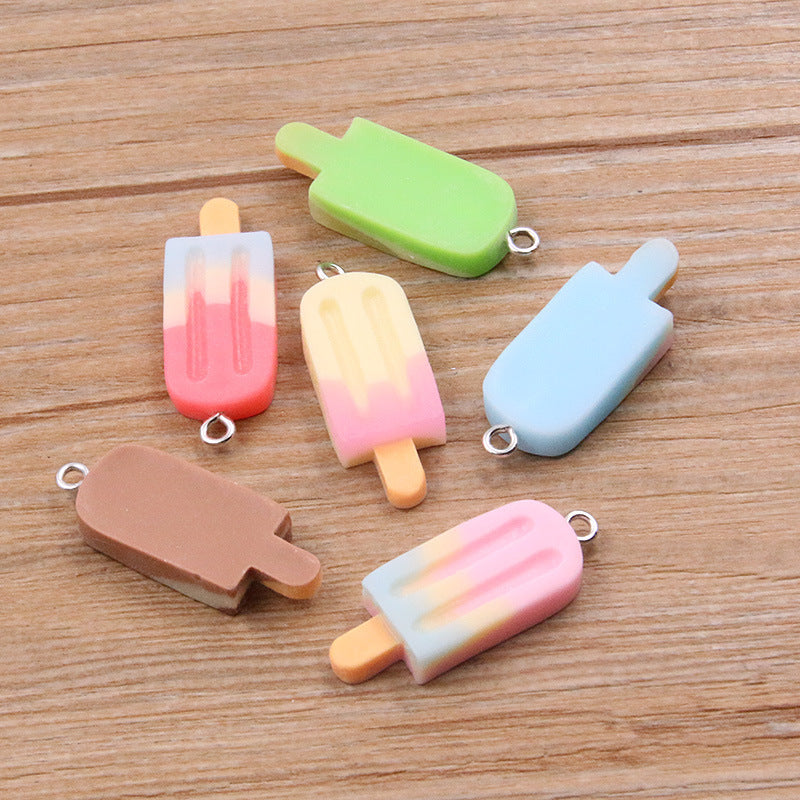 Pendentif bâtonnet glacé – Résine dégradée, idéal pour créations DIY
