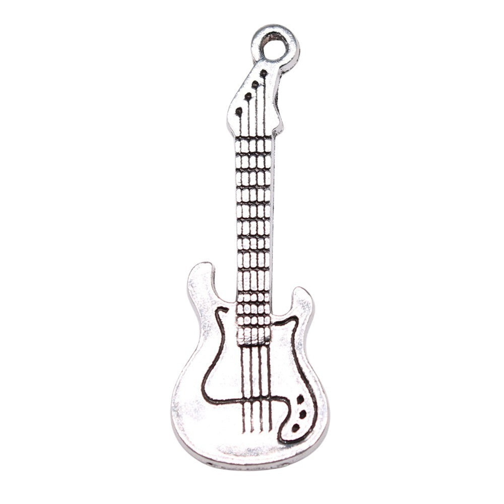 Pendentif argent antique – Élégance fine, format 41x14 mm.