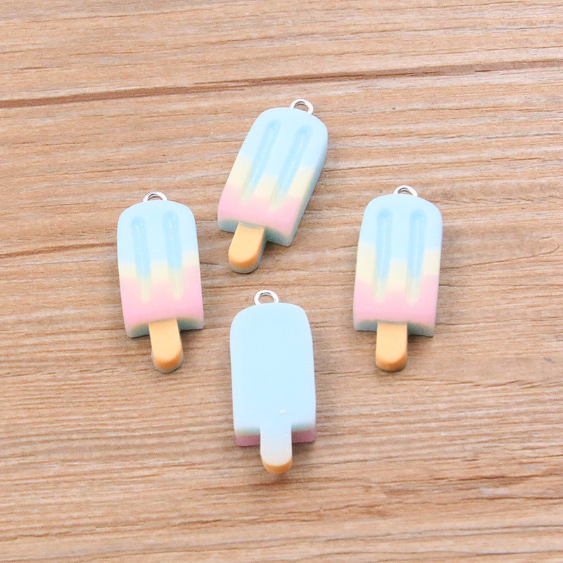 Pendentif bâtonnet glacé – Résine dégradée, idéal pour créations DIY
