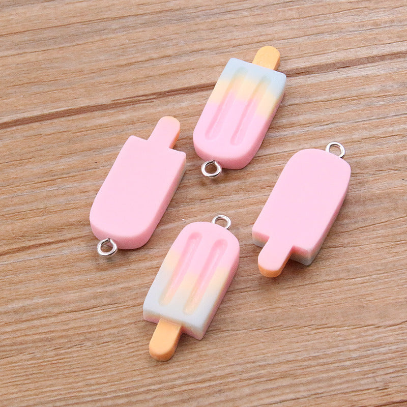 Pendentif bâtonnet glacé – Résine dégradée, idéal pour créations DIY