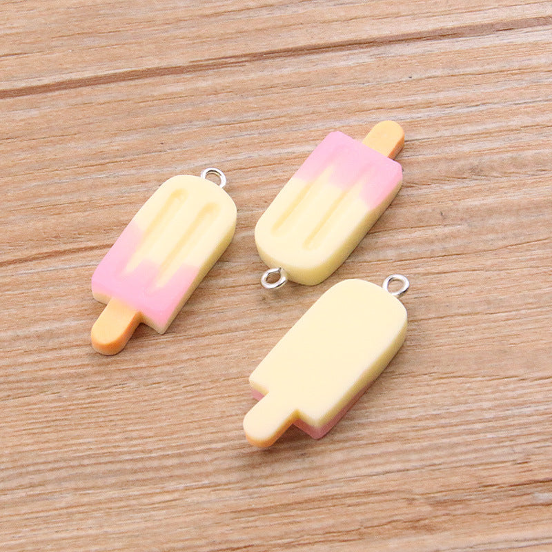 Pendentif bâtonnet glacé – Résine dégradée, idéal pour créations DIY