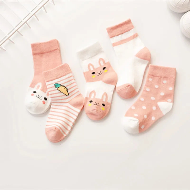 Lot de 5 paires de chaussettes enfants – Douces, chaudes et pleines de style