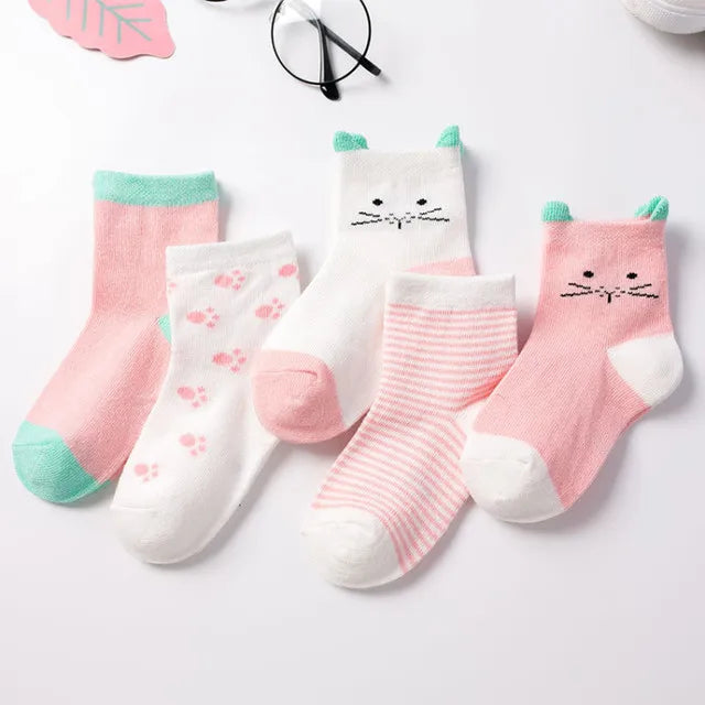 Lot de 5 paires de chaussettes enfants – Douces, chaudes et pleines de style