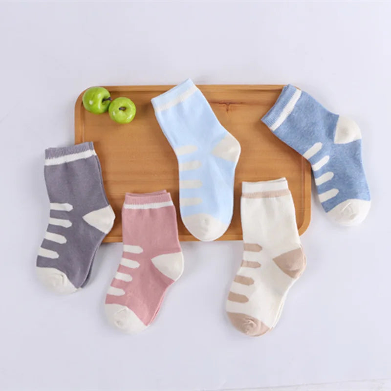 Lot de 5 paires de chaussettes enfants – Douces, chaudes et pleines de style