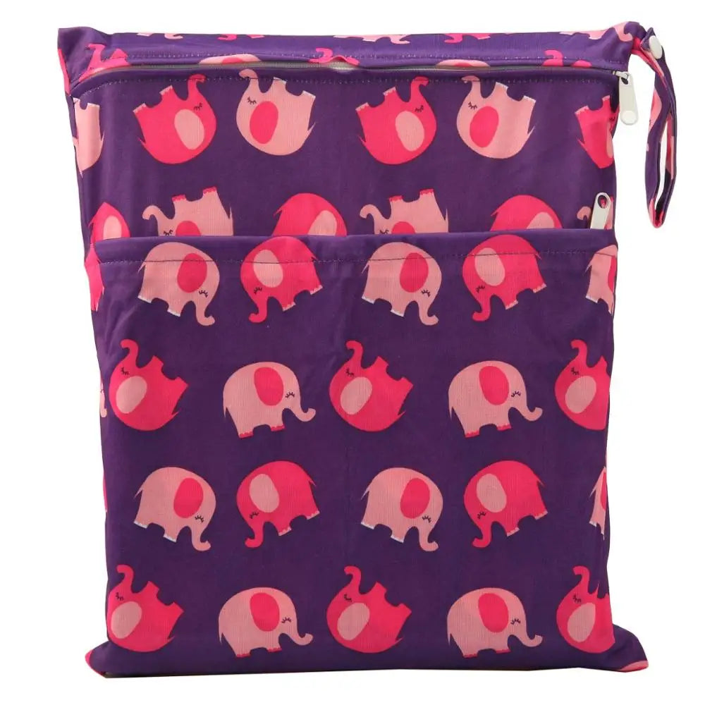 Sac imperméable bébé – Double poche, réutilisable et stylé