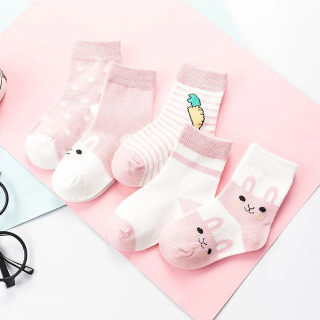 Lot de 5 paires de chaussettes enfants – Douces, chaudes et pleines de style