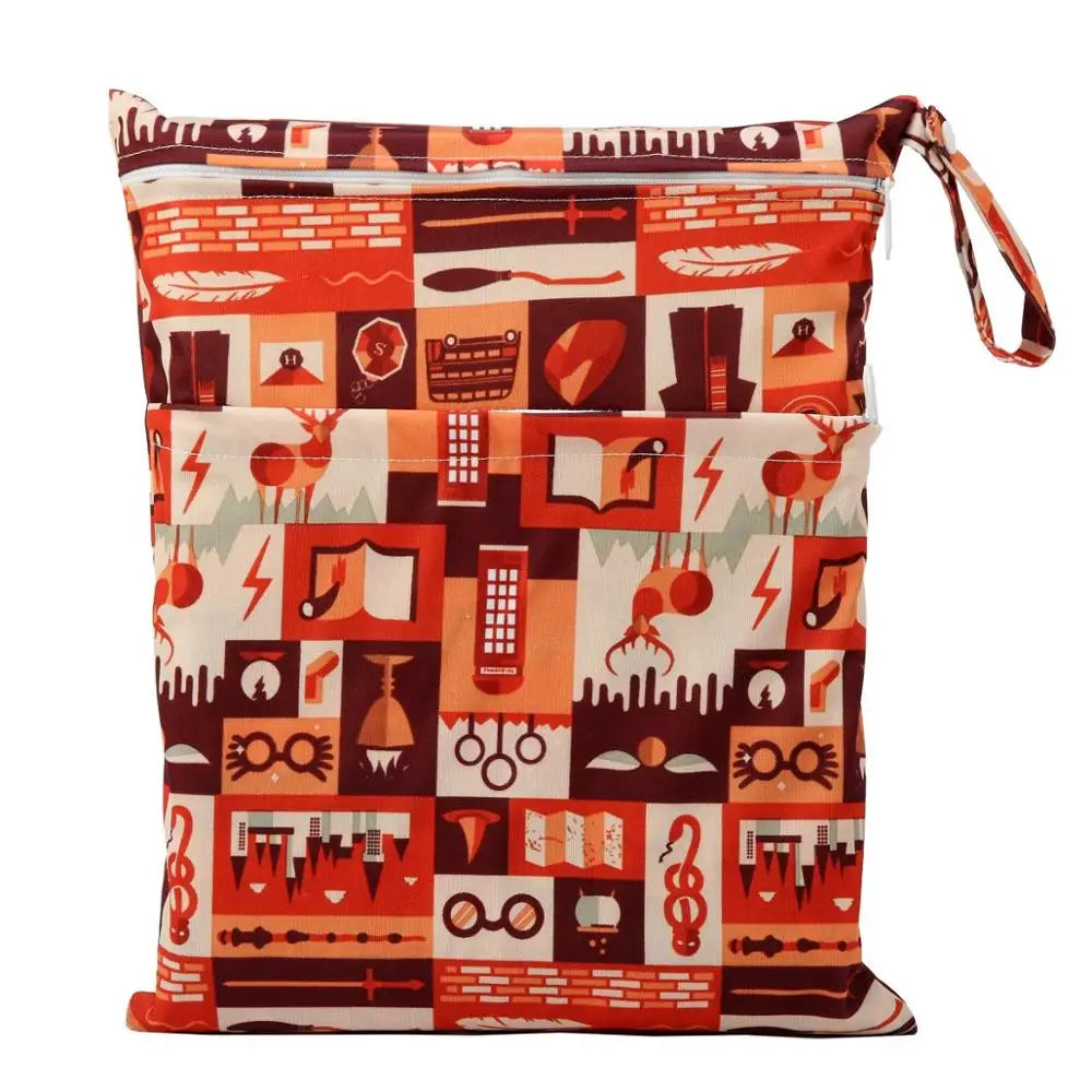 Sac imperméable bébé – Double poche, réutilisable et stylé
