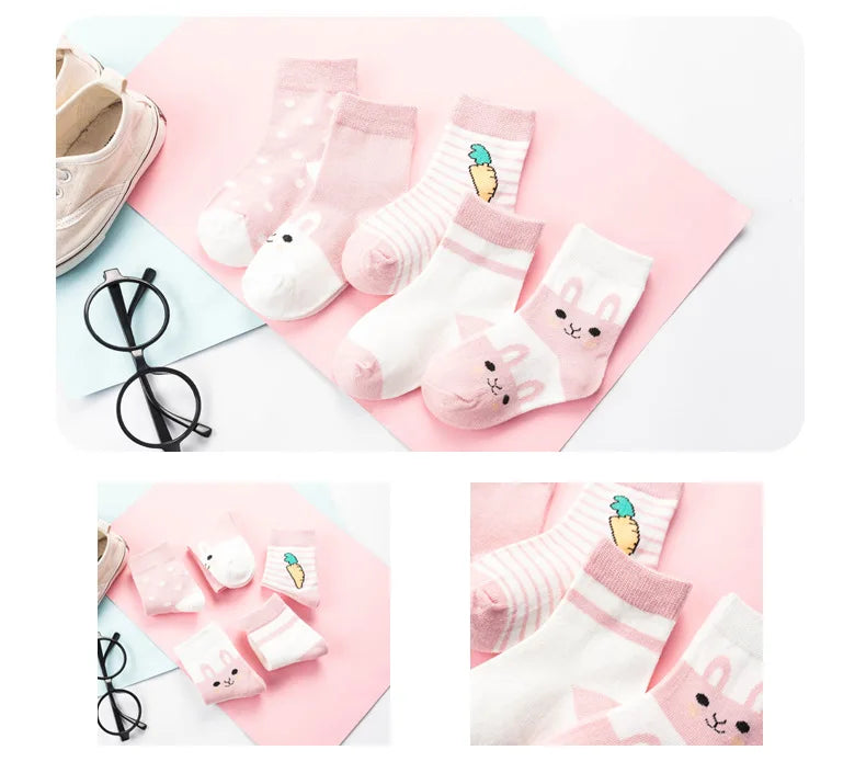 Lot de 5 paires de chaussettes enfants – Douces, chaudes et pleines de style