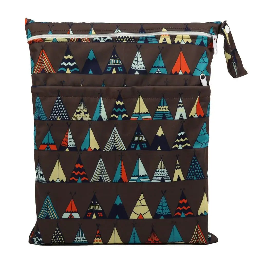 Sac imperméable bébé – Double poche, réutilisable et stylé