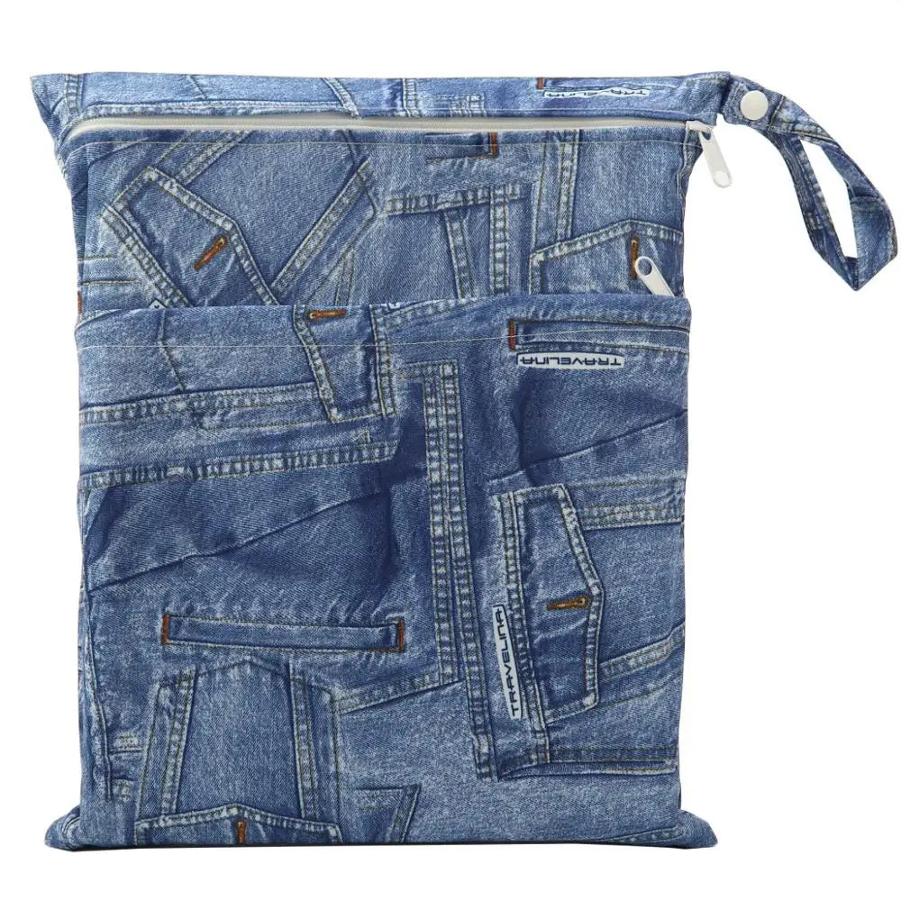 Sac imperméable bébé – Double poche, réutilisable et stylé