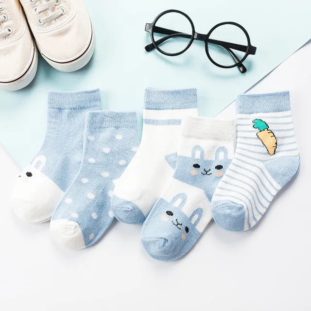 Lot de 5 paires de chaussettes enfants – Douces, chaudes et pleines de style