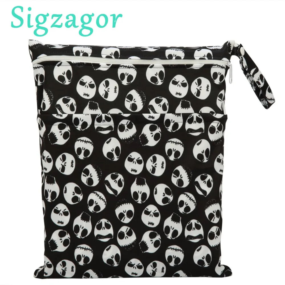 Sac imperméable bébé – Double poche, réutilisable et stylé