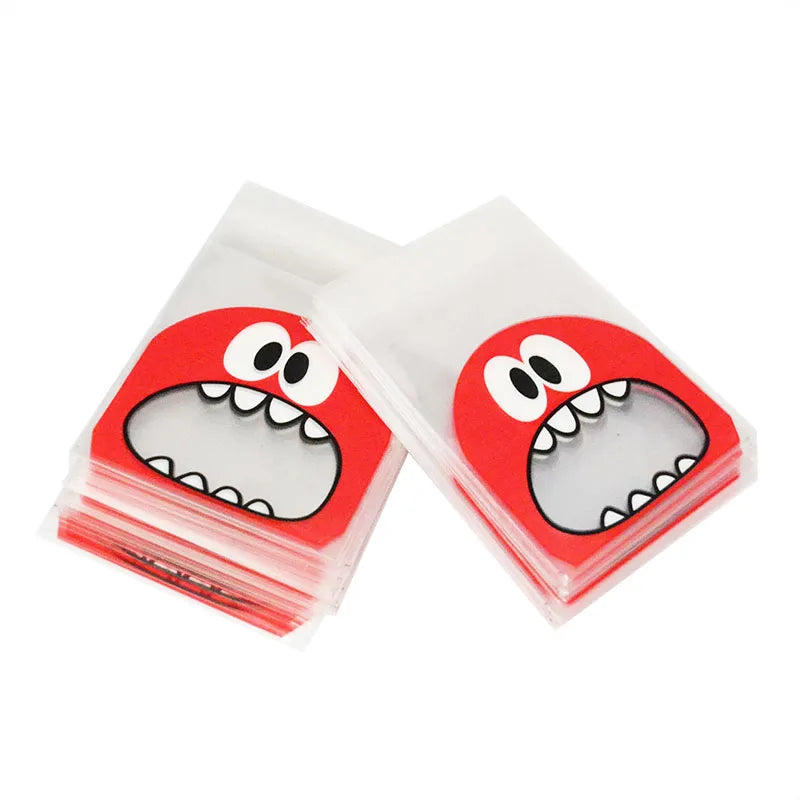 Sachets cadeaux monstres – 50/100 pcs, parfaits pour fêtes et anniversaires