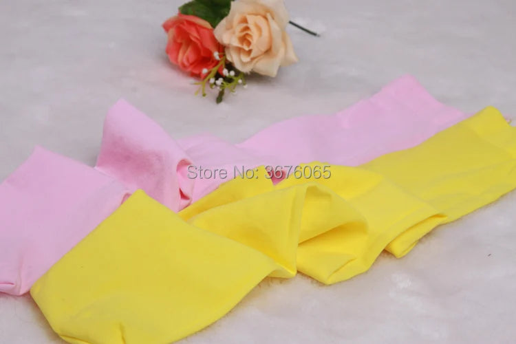 Girls candy color tights for baby kids cute velvet pantyhose contrast Combination color girl spring/autumn warm dance stockings