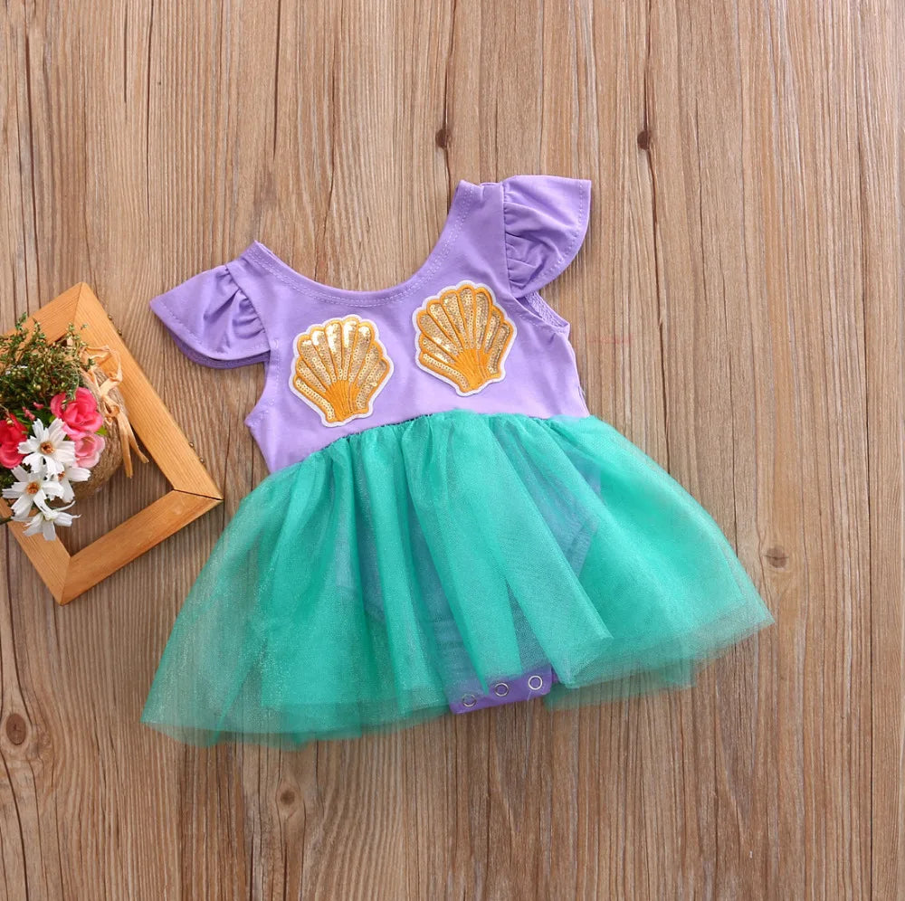 Robe bébé fille 0-18 mois – Style féerique et coupe boule adorable
