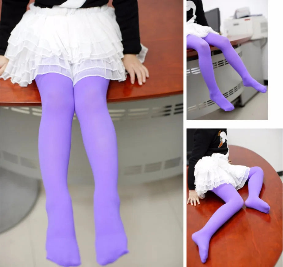 Collants bébé et enfant velours (x10) – Confort et style pour les petites princesses