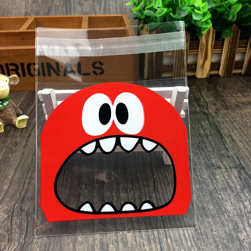 Sachets cadeaux monstres – 50/100 pcs, parfaits pour fêtes et anniversaires