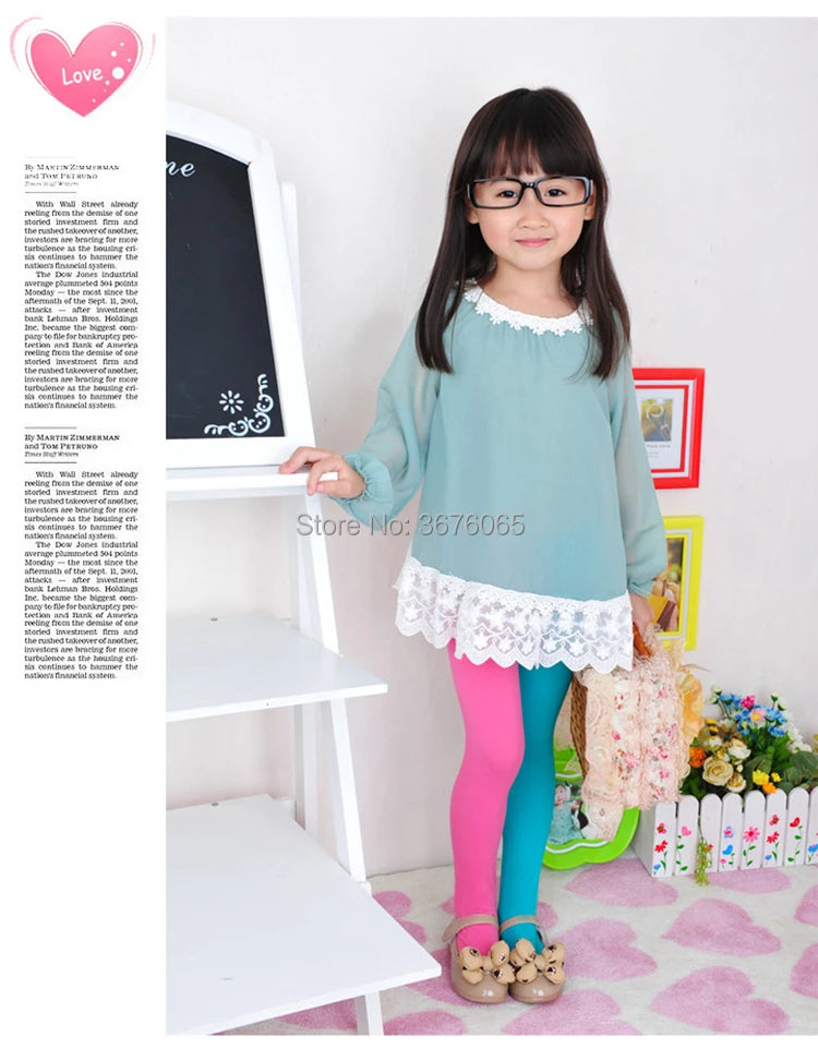 Girls candy color tights for baby kids cute velvet pantyhose contrast Combination color girl spring/autumn warm dance stockings