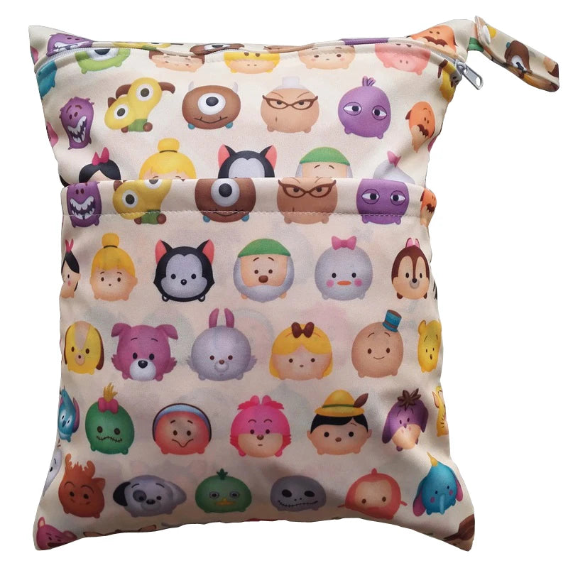 Sac imperméable bébé – Double poche, réutilisable et stylé