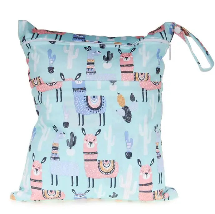 Sac imperméable bébé – Double poche, réutilisable et stylé