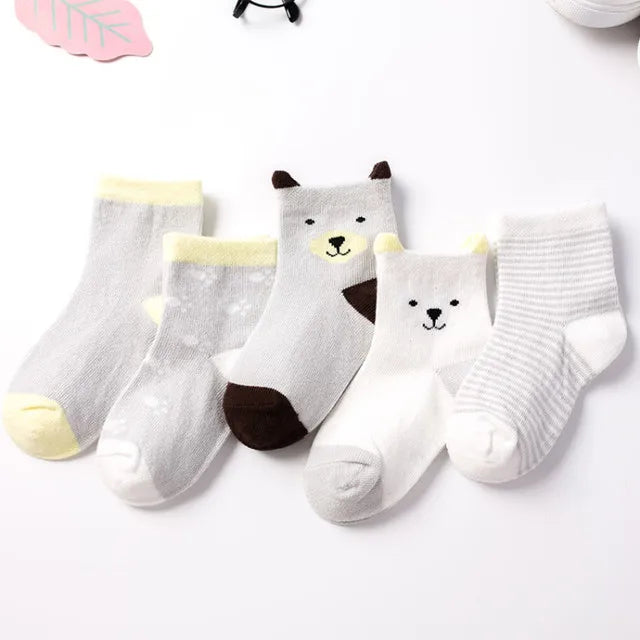 Lot de 5 paires de chaussettes enfants – Douces, chaudes et pleines de style