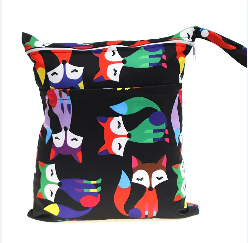 Sac imperméable bébé – Double poche, réutilisable et stylé