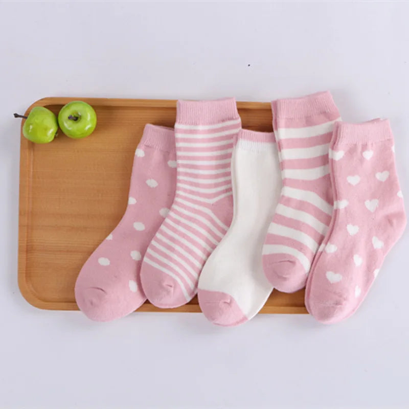 Lot de 5 paires de chaussettes enfants – Douces, chaudes et pleines de style