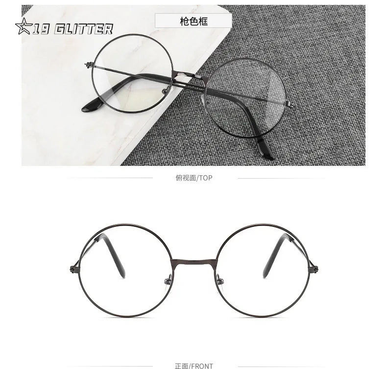 Lunettes rondes rétro – Ultra-légères et anti-lumière bleue
