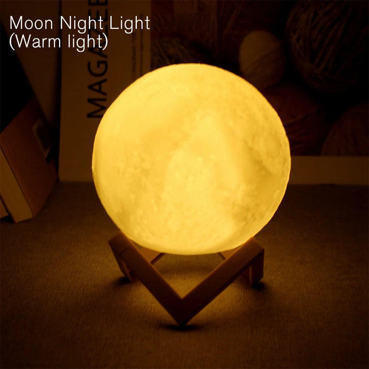Lampe lune LED galaxie – Veilleuse enfant