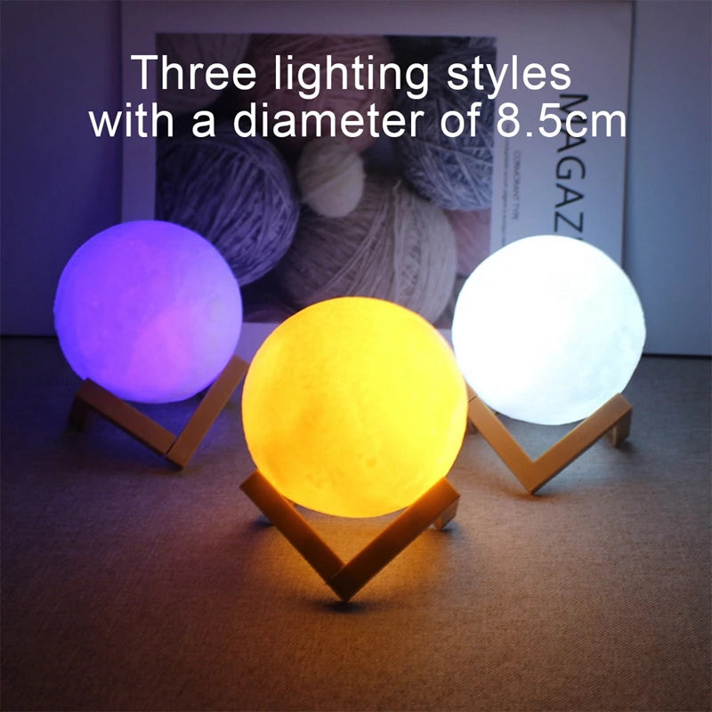 Lampe lune LED galaxie – Veilleuse enfant