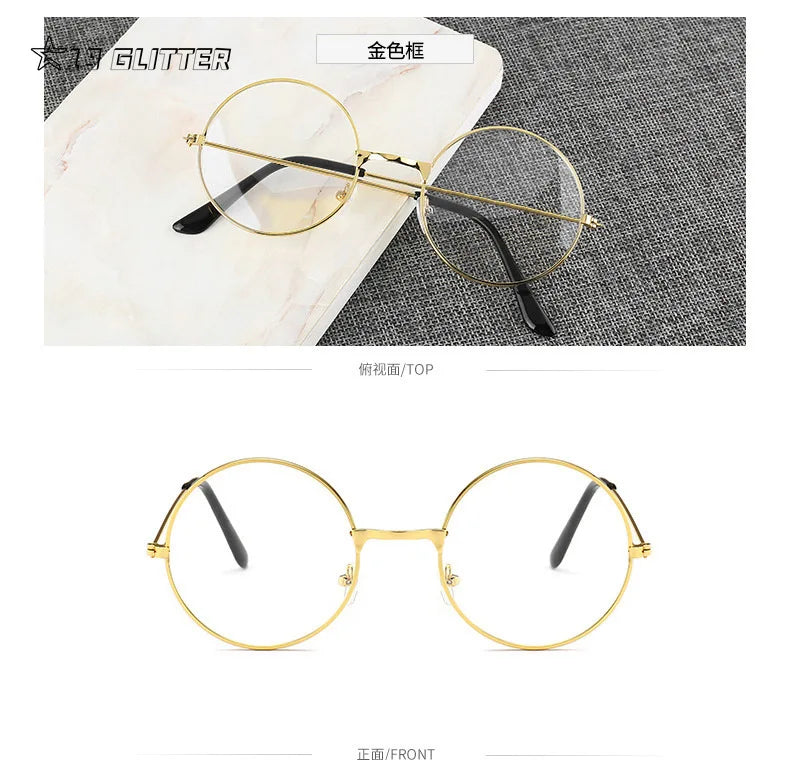 Lunettes rondes rétro – Ultra-légères et anti-lumière bleue