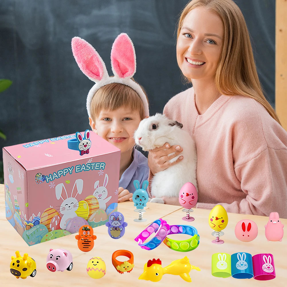 Œufs de Pâques surprises – Remplis de jouets anti-stress pour enfants