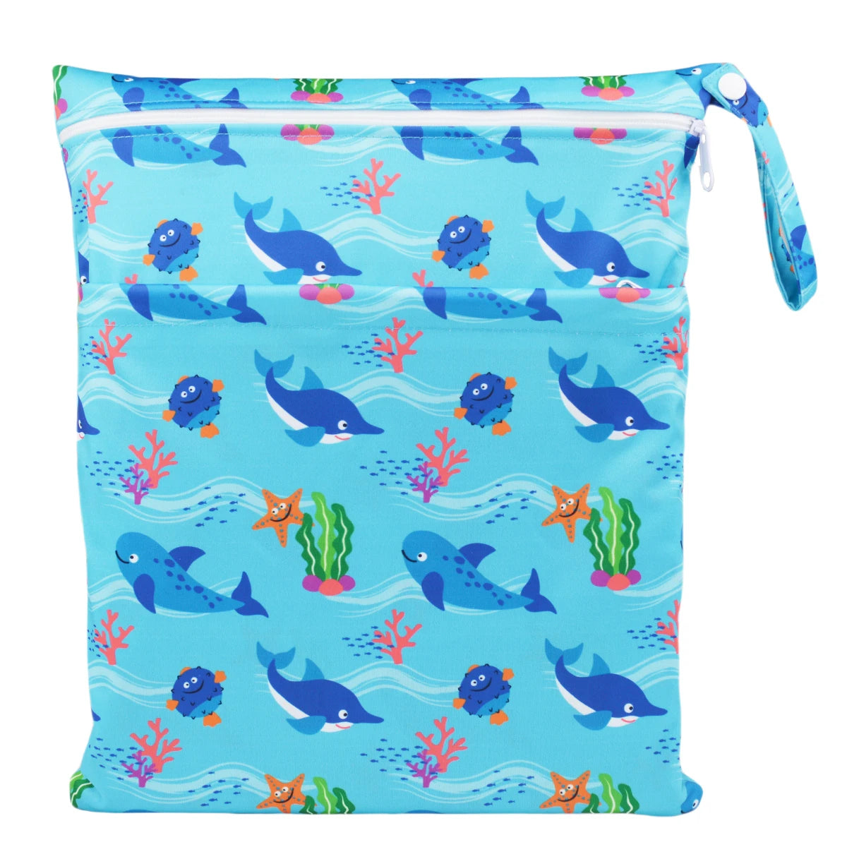 Sac imperméable bébé – Double poche, réutilisable et stylé