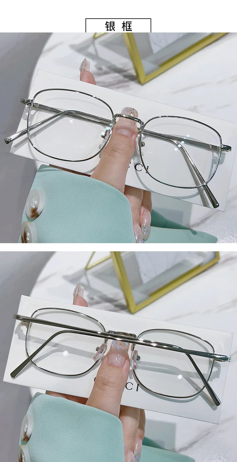 Lunettes photochromiques anti-lumière bleue – Monture métal, confort et style.