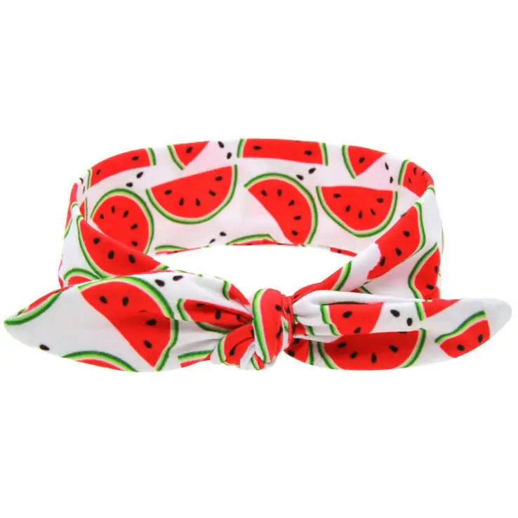 Bandeau bébé fille – Motifs fruits - doux et mignon