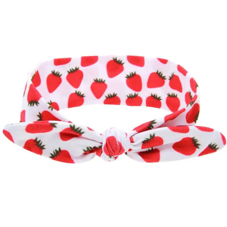 Bandeau bébé fille – Motifs fruits - doux et mignon