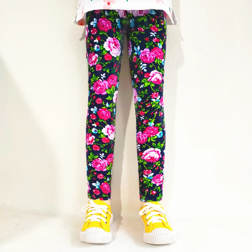 Pantalon skinny enfant – Style floral pour bouger avec légèreté