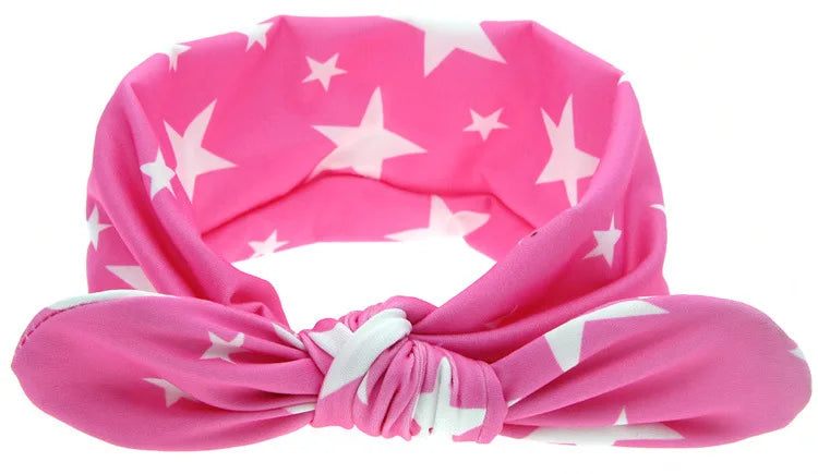 baby girl headband Infant hair accessory rabbit ear bow newborn Headwear Gift Toddlers bandage Ribbon Children Kid Printed Dot