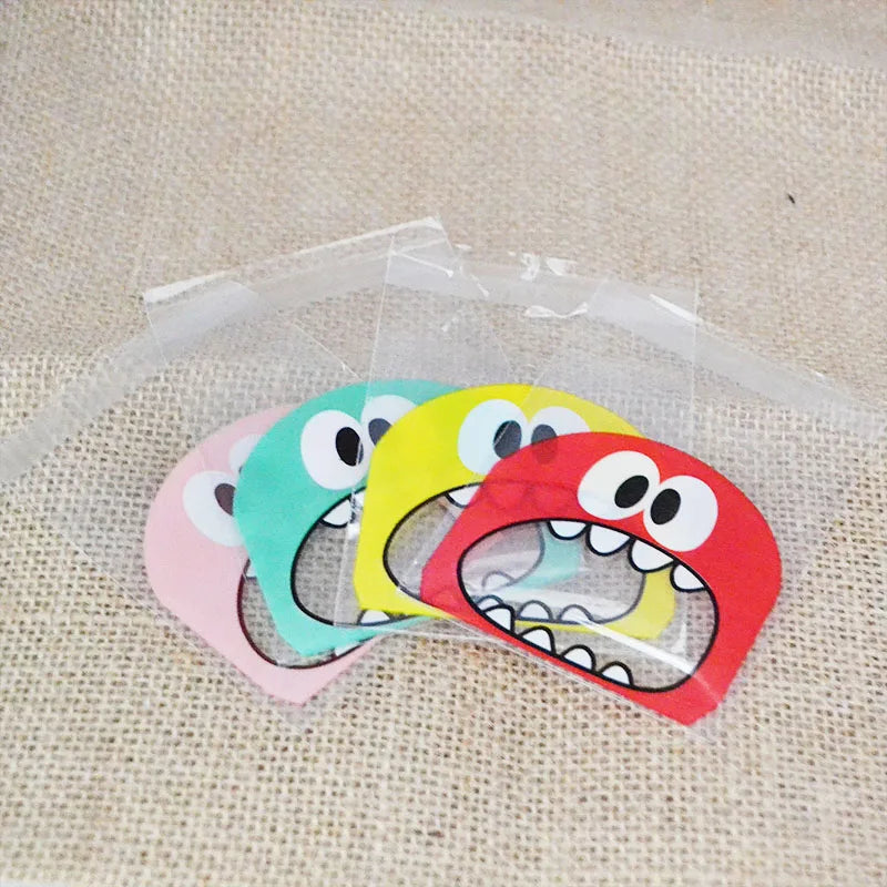 Sachets cadeaux monstres – 50/100 pcs, parfaits pour fêtes et anniversaires