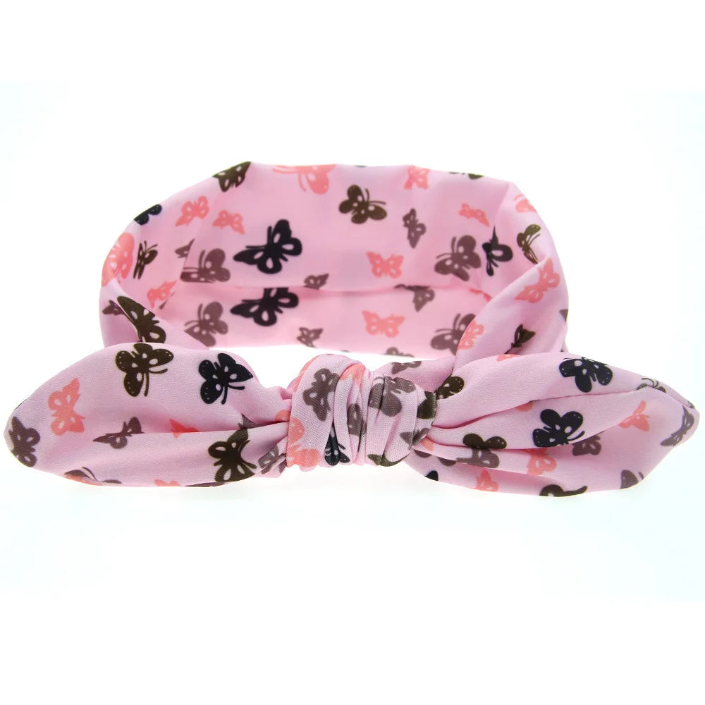 baby girl headband Infant hair accessory rabbit ear bow newborn Headwear Gift Toddlers bandage Ribbon Children Kid Printed Dot