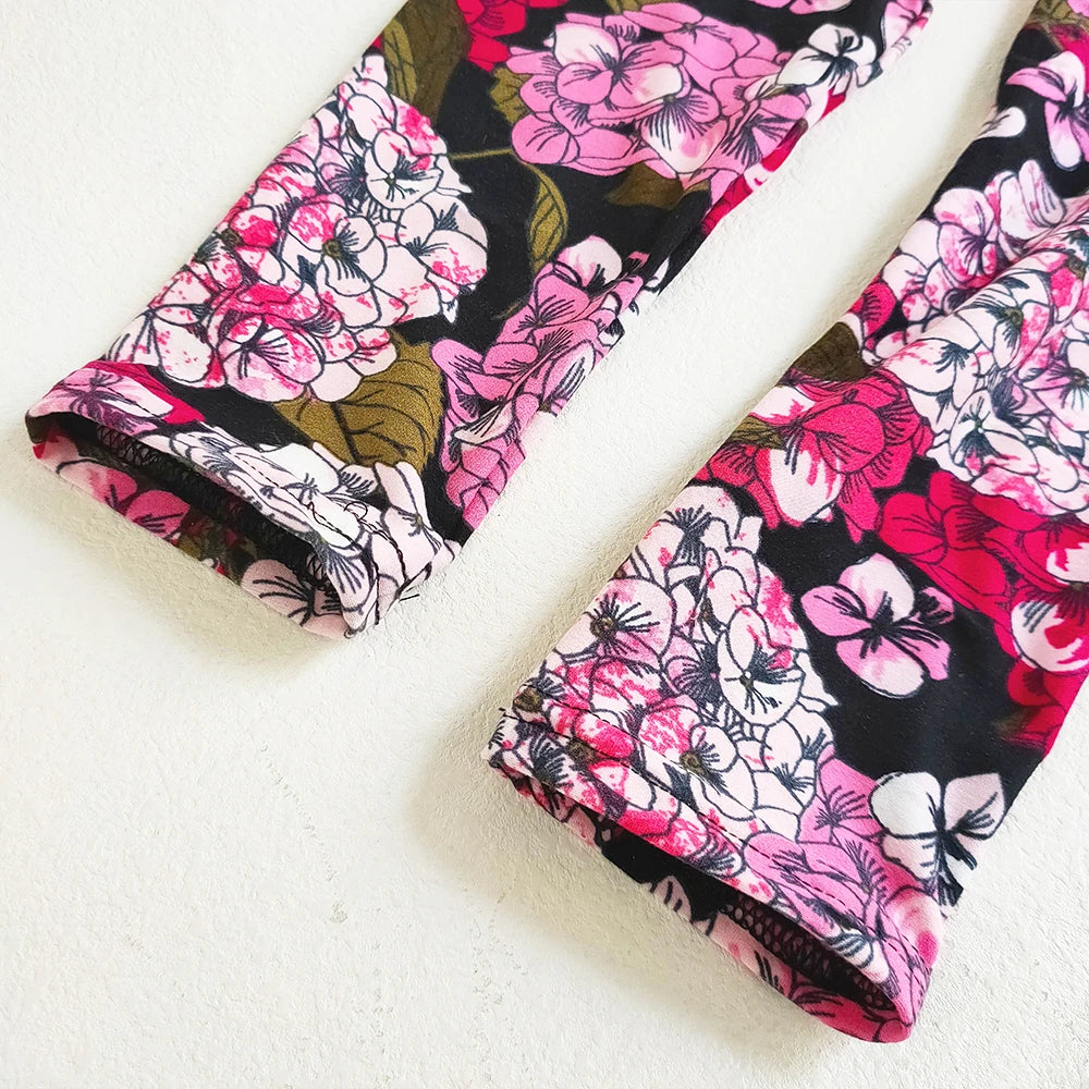 Pantalon skinny enfant – Style floral pour bouger avec légèreté