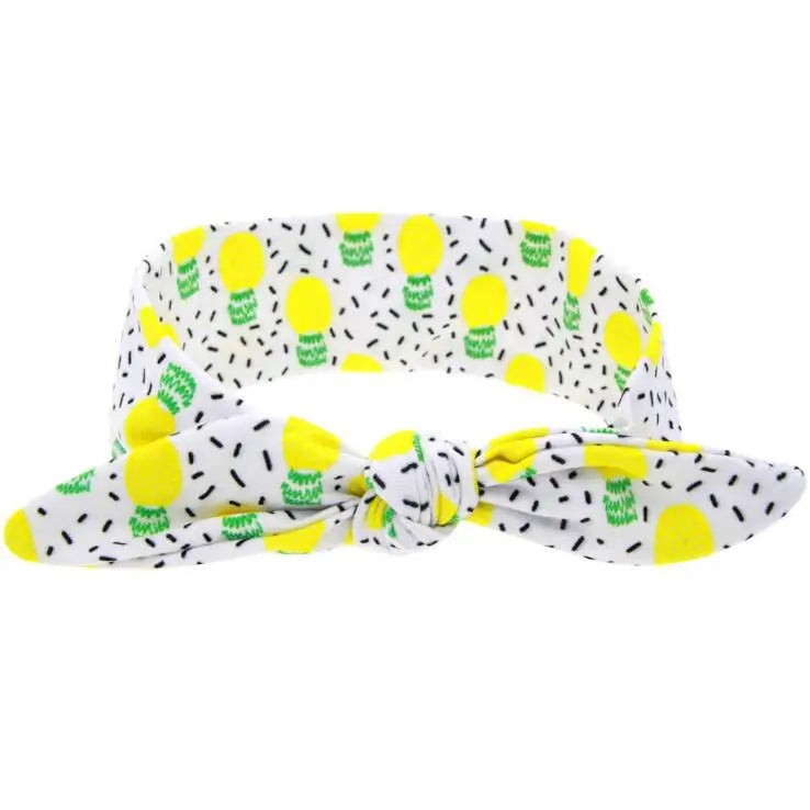 Bandeau bébé fille – Motifs fruits - doux et mignon