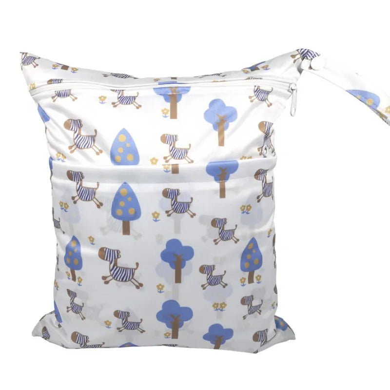 Sac imperméable bébé – Double poche, réutilisable et stylé