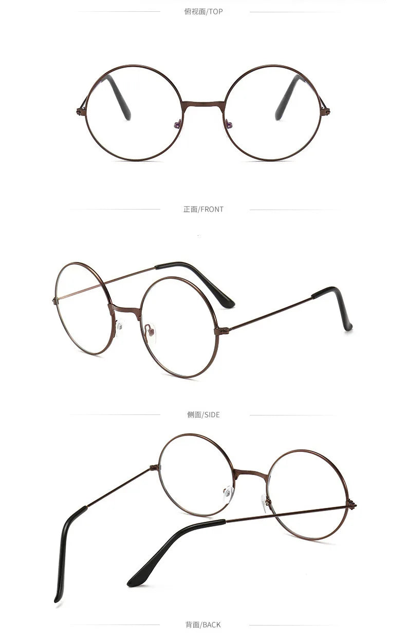 Lunettes rondes rétro – Ultra-légères et anti-lumière bleue