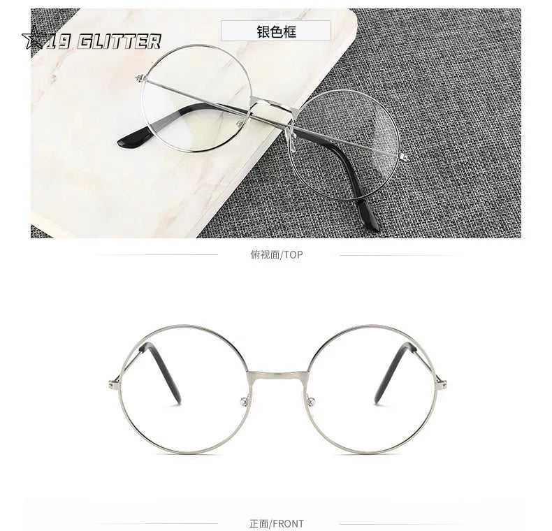 Lunettes rondes rétro – Ultra-légères et anti-lumière bleue