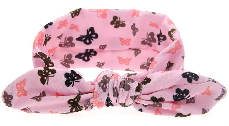 baby girl headband Infant hair accessory rabbit ear bow newborn Headwear Gift Toddlers bandage Ribbon Children Kid Printed Dot