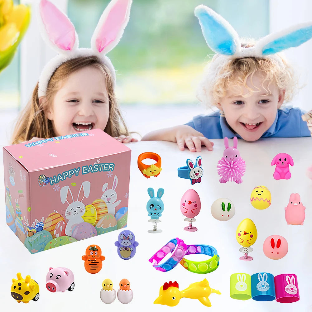 Œufs de Pâques surprises – Remplis de jouets anti-stress pour enfants