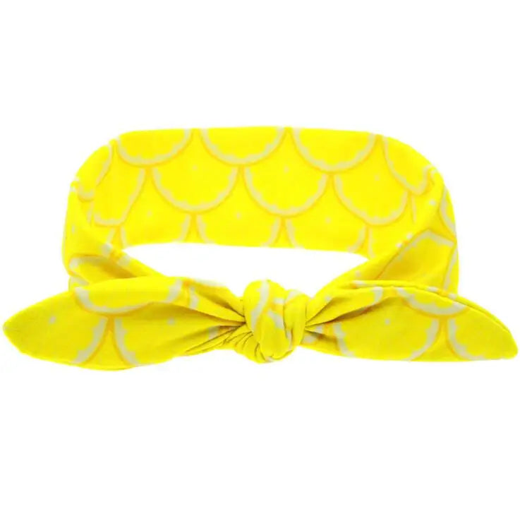 Bandeau bébé fille – Motifs fruits - doux et mignon