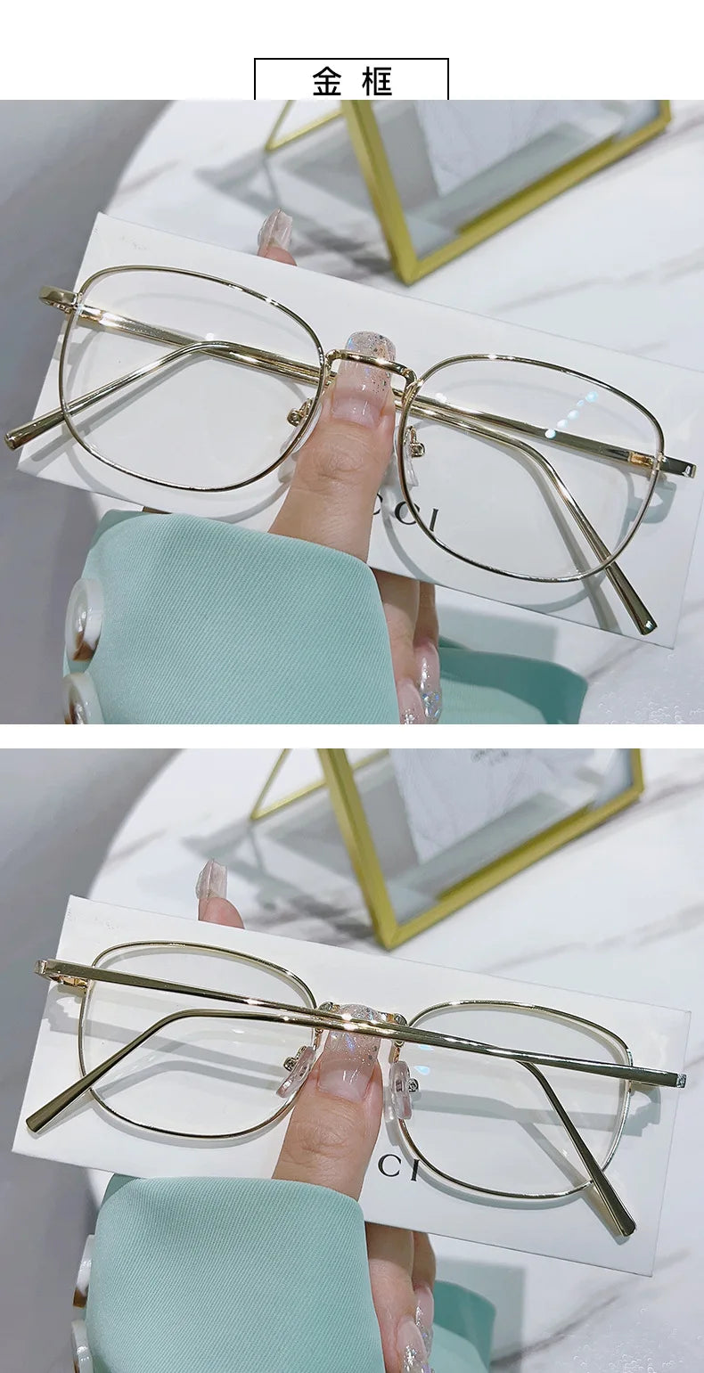 Lunettes photochromiques anti-lumière bleue – Monture métal, confort et style.